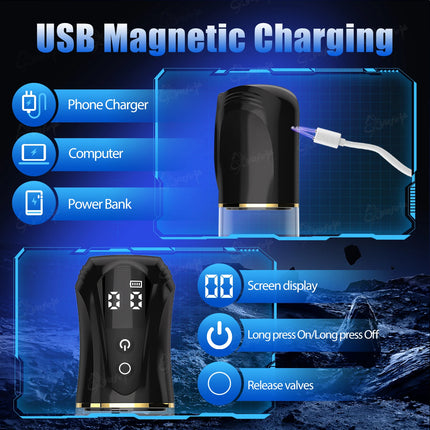 Automatic Male Masturbators Vacuum Sucking Pump 4 Training 3 Suction Penis Enlargement Enhance Delay Trainer Sex Toys for Men