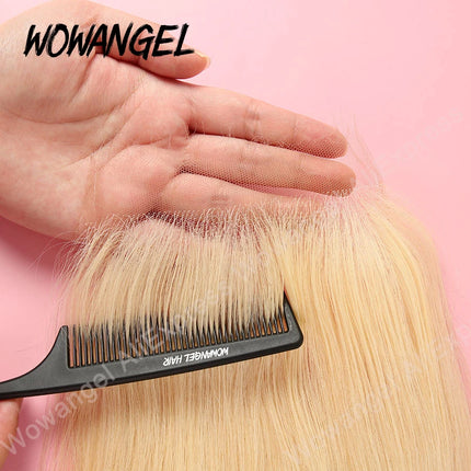 Wow Angel 6x6/5x5 HD Lace Frontal Only Human Hair PrePlucked 613 Blonde Real HD Lace Straight Closure Only Invisible For Women