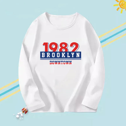 2024 Fashion T shirt Kids New York City Graphic T shirt Harajuku Kawaii Boy Girl Long Sleeve Tops Tees