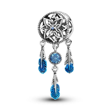 Orstarry Charm Silver 925 Beads Blue Series Fit Bracelet Charms DIY Original Fashion Pendants For Women Jewelry Trendy Gifts