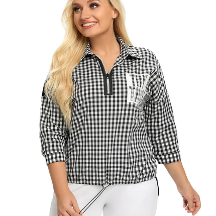 Women Plus Size Woven Spring And Autumn Fashionable Shirt