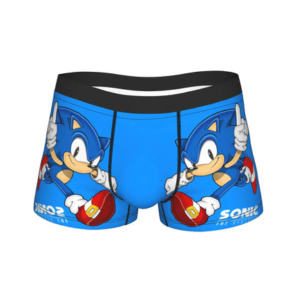 Shadowed Hedgehog Anime Cartoon Man Underwear  Boxer Briefs Shorts Panties Fashion Soft Underpants for Homme M-XXL