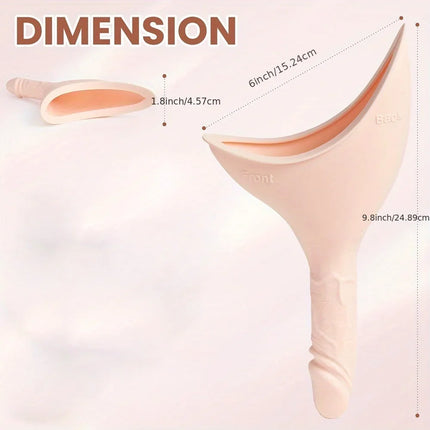 Female Urination Device Reusable Silicone Female Urinal Women Pee Funnel Women to Pee Standing Up for Travel and Outdoor