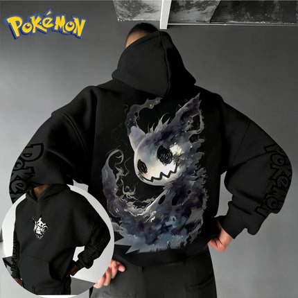 Pokémon Anime Mimikyu Joint Hoodie 2026 Men's Spring/Summer New Style American Hip Hop Casual Loose Large Parent Child Top