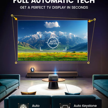 FINTEX LT5 Ultra 25000Lumen Projector Online 8k Full HD 1080P HDR10 Proyector 1500 ANSI Android9.0 ASA3.0 Auto Focus Projectors