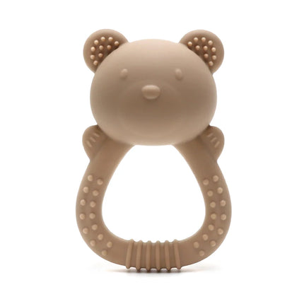2025 Bear Teether Lion Baby Rattle with Bell Sunflower Silicone Teether 0-1 Year Toy Musical Baby Toy Baby Teether