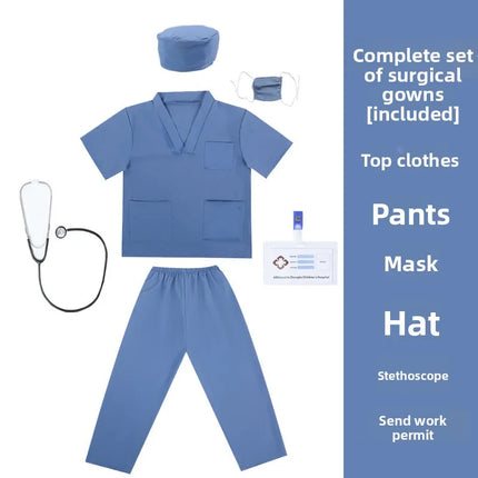 Children's Doctors Nurses Costume Sets Role-playing with Pretend Costumes Preschool Education School Performances