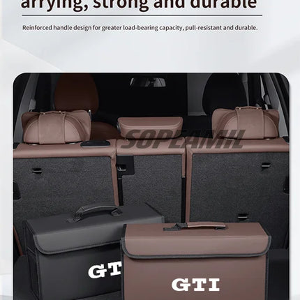Volkswagen GTI Golf Arteon Tiguan Touareg Passat Polo Scirocco Jeeta CC Polo Car Trunk Storage Box Foldable Stowing Tidying Bag