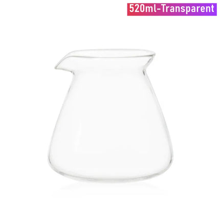 High Borosilicate Glass Coffee Carafe for Pour Over Coffee Maker 7oz/17oz Glass Coffee Pot Blue Amber Grey Clear Coffee Server