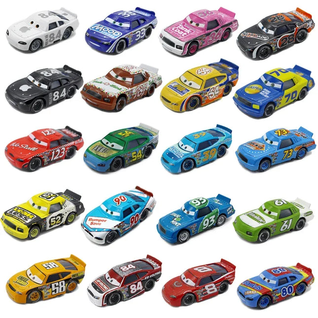 All Style Pixar Cars Metal Diecast Cars Model Lightning McQueen Alloy Car Number 4.19.28.36.51 101 Racing Series Toy