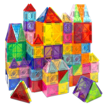 Magnetic Building Blocks 3D Construction Set DIY Montessori Sensory Educational Played with Anywhere Toys for Birthday Gifts