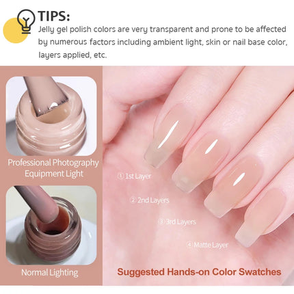 Jelly Nude Gel Polish / Gel Nude Jelly