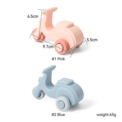 The Baby Silicone Electric Bike Toy Is Duper Considerate Body Is Made Of Silicone Material Which Is Soft And Has Rounded Corner