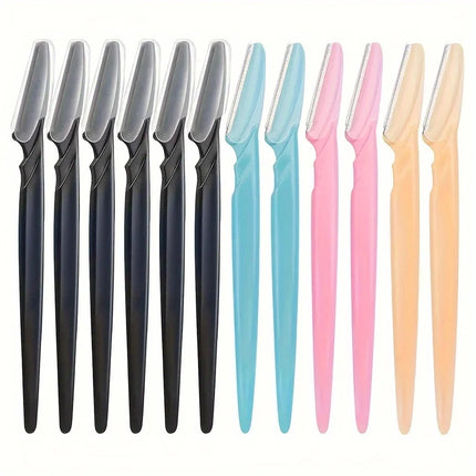3/5/6/12/24Pcs Multifunction Eyebrow Razor Kit - Precise Trimming, Shaping,Facial Hair Removal Tool with Easy Grip Handle