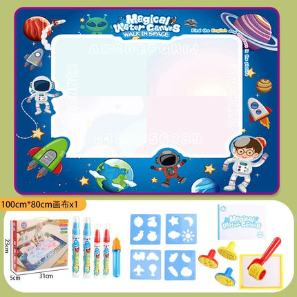 Oversized Magical Water Canvas pens Montessori Toys Learning Blanket Writing Children Drawing Repeated Graffiti Painting kid toy