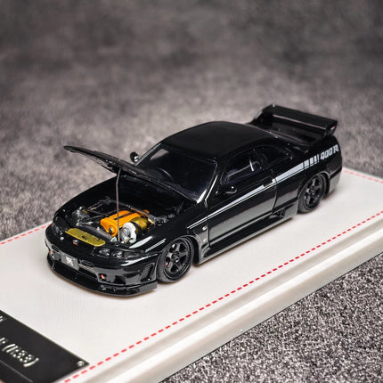 In stock FH 1:64 Scale Skyline GT-R R33 400R Alloy Car Model Collection Ornaments Vehicle Toy