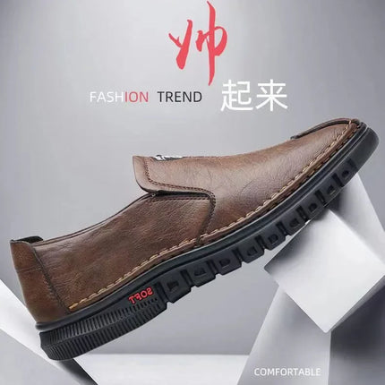 2026 PU Leather Men's Loafers Luxury Men Casual Shoes New Fashion Driving Shoes Breathable Slip on Men Moccasins Plus Size 39~44