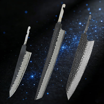 1/2/3/4/10PCS, Forged Damascus Steel Sashimi Knife Blade Kitchen Knife Blade Chef Knife Kiritsuke Knife Blade DIY Making Tool