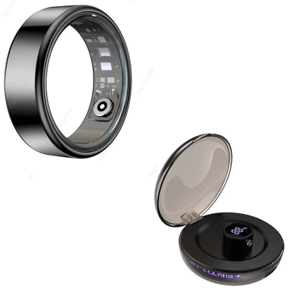 2026 New Smart Ring Men Women, Heart Rate and Blood Oxygen Monitor Smartring IP68 & 5ATM Waterproof, Multi-sport Mode Rings Man