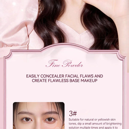 Hua Yin Ji Brightening Concealer, a fair-skinned girl's tender pink look, natural nude makeup, and a natural look,flowers