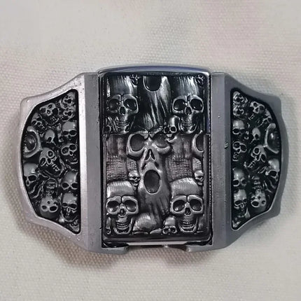 Creative Men's Belt Lighter Metal Belt Buckle Small Tool Cigarette Accessories Personalized Fashion Smoking Gift