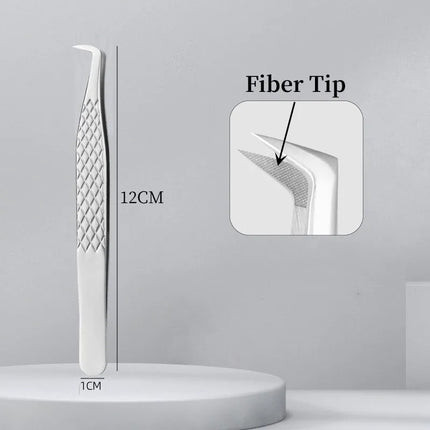 Nanometer Fiber Tip False Lash Tweezers For Eyelash Extension Mega Volume perfect close tip Boot isolation Artist Makeup Tools