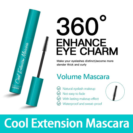 Cool Extension Mascara Eyelashes Long Lasting Curled Sweatproof Mascara Black Silk Fibre Make Up Beauty Korean Cosmetics
