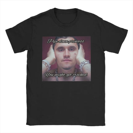2026 Men_Women Charlie Kirk Face Rapper Meme Printed Retro Cotton T-shirt Street Fashion Casual Short Sleeve Round Neck T-shirt
