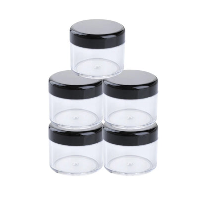 30/50/80pcs Empty Plastic Cosmetic Jar for Cream Lip Balm Eyeshadow Travel Toiletries Sample Storage 10/15/20ml