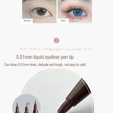 Double Head Eyeliner Pen Very Fine Tip Lying Silkworm Eye Brightening Waterproof And Durable Not Easy To Halo Dye Natural Makeup