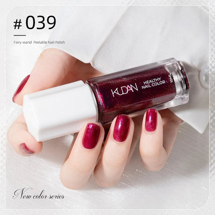 Colorful Water-Base Nail Polish 40 Colors Air Dry Peel Off Nail Art for Manicure DIY Long Lasting Nail Supplies Painting Varnish