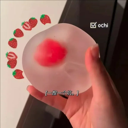 Squishy Green Apple Stress Ball Soft Fidget Sensory Toy for ADHD Autism Slow Rebound Squeeze Toy for Adults Kids Christmas Gift