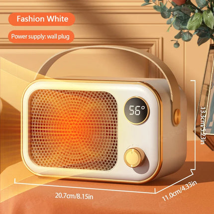 2024 New 1200W Portable Electric Heater Home Warmer Space Heater Portable With LED Display Screen PTC Ceramic Heating for Home
