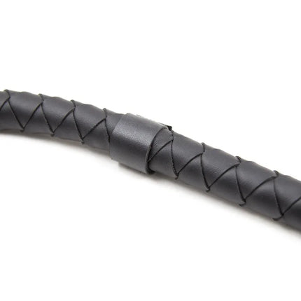 Black Leather Snake Whip BDSM Bondage Spanking Paddle Fetish Roleplay Slave Punishment Adult Sex Toys for Women Men Couples Bed