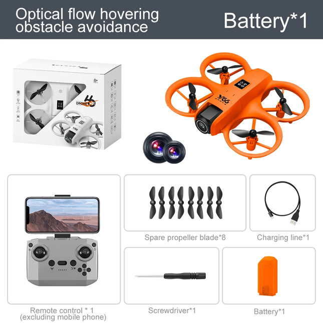 New V66 Mini RC Aerial Photography Drone Professional Wide Angle HD Camera Foldable Obstacle Avoidance Helicopter High Altitude