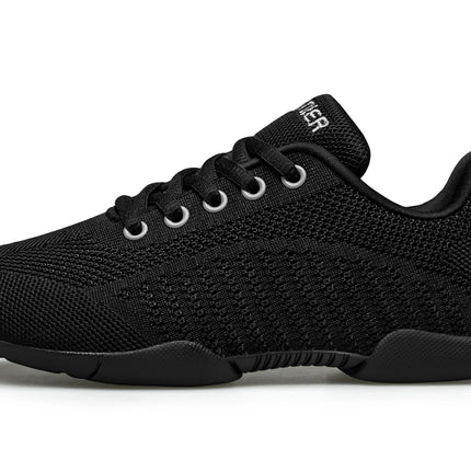 BAXINIER Girls Black Cheer Shoes Trainers Breathable Kids Training Dance Shoes Lightweight Youth Cheer Competition Sneakers