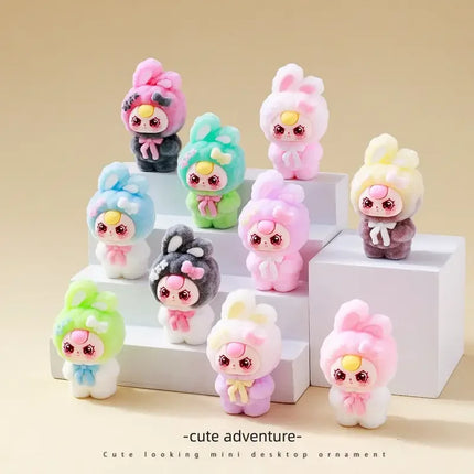 Hot Genuine Mini Figures Desktop Ornament Cute Plush Blind Box Kawaii Home Car Decor Collectibles Trend Toy Model Gift for Girl