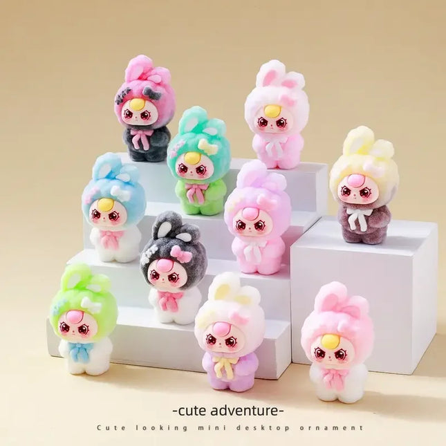Hot Genuine Mini Figures Desktop Ornament Cute Plush Blind Box Kawaii Home Car Decor Collectibles Trend Toy Model Gift for Girl