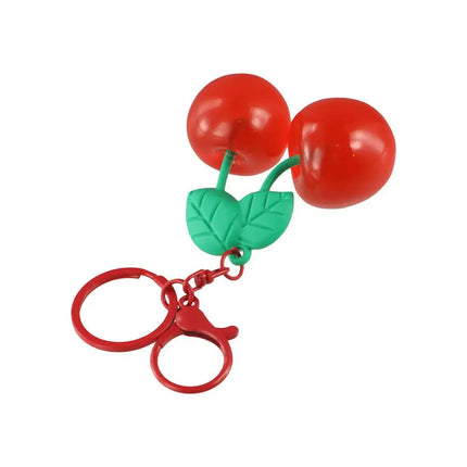 Keys Accessories Cherry Acrylic Keychain Backpack Decor Portable Cherry Bag Hanging Fruits Red Red Cherry Pendant Birthday Gift