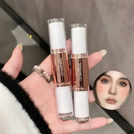 2 in 1 Dual Head Highlighting&Bronzer Stick Face Brightening Shaping Concealer Pencil Corrector Nose Shadow Contouring Cosmetics