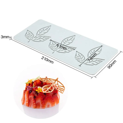 New Various Leaves Geometric flower Silicone Cake Lace Mold Cake Decorating Tool Border Decoration Lace Mold kitchen Baking Tool