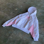 White with pink / M