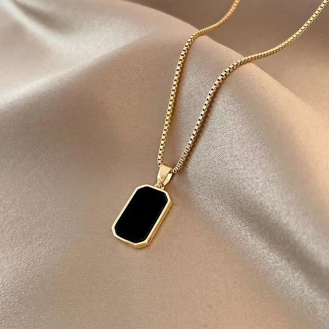 New Street Style Black Square Stud Earrings for Women Minimalist Korean Fashion Geometric Enamel Big Earring Jewelry Girl Gift