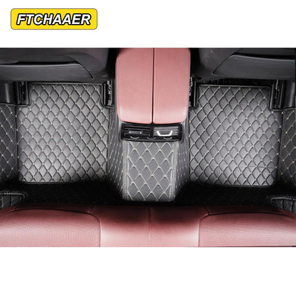 Custom Car Floor Mats For VW Polo Polo-Plus Polo-GTI Auto Carpets Foot Coche Accessorie