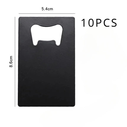 1/10/20pcs Stainless Steel Beer Bottle Opener for Wallet and Pocket, Can Be Carved for Restaurants/bars DIY Wedding Favor Gift