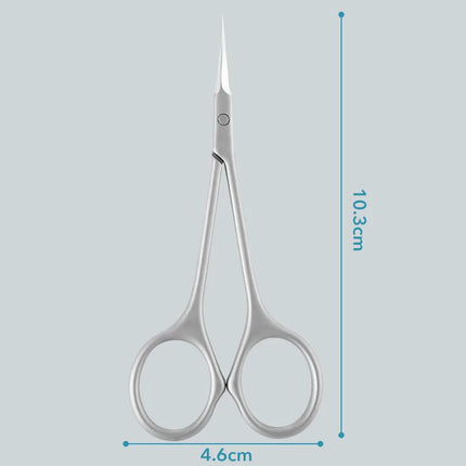 Stainless Steel Cuticle Scissors Dead Skin Remover For Nails Art Clippers Russian Nail Scissors Manicure Curved Tip Scissor