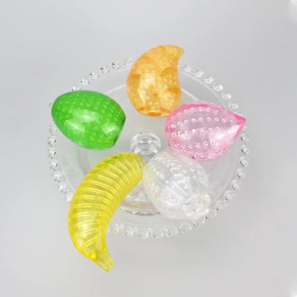 Male Masturbator Glans Exercise Sucking Pocket Pussy Transparent 9cm Masturbation Cup Penile Massager Sex Toys for Men Blowjob