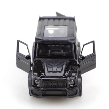 1/43 scale die-cast metal new Little G pullback off-road vehicle, three-door alloy model, boy's toy, decoration.