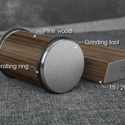 Rolling Knife Sharpener Magnetic Knife Holder Diamond Sharpening Stone Kit with 15 and 20 Degrees Angle Roller Kitchen Accessory