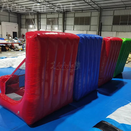 4 in 1 Or seperate game Inflatable Carnival Game, Inflatable Basketball Hoop, Target Ring Tossing Game Party Sport Games